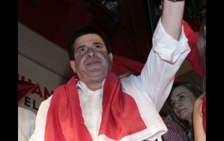 Cartes obtuvo el 45.91% de los votos en las elecciones presidenciales según datos correspondientes al escrutinio de los sufragios. EFE /