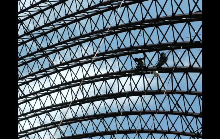 A seis años de iniciada la obra, lo que pretende ser un ícono arquitectónico lleva un avance general de 40 por ciento. EL INFORMADOR /