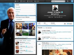 Esta es la cuenta de Blatter, con mensajes ''incómodos''. ESPECIAL /