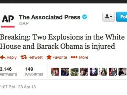 La cuenta de la agencia de noticias AP fue hackeada y se publicaron mansajes falsos en ella. ESPECIAL /