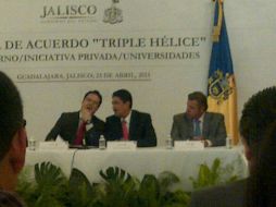 Aristóteles Sandoval confió en que este acuerdo pueda mostrar resultados económicos positivos.  /