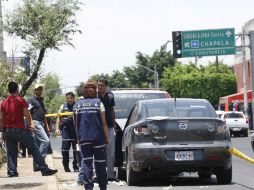 En la escena del ataque fueron encontrados cuatro casquillos del calibre .45 como evidencia del homicidio.  /