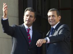 Peña se reúne con el mandatario de Perú. AP /