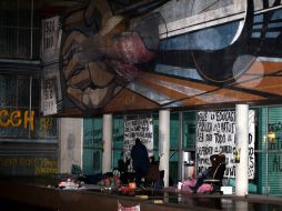 Los manifestantes mantienen tomadas las instalaciones de Rectoría desde el pasado 19 de abril. SUN /