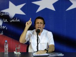 El líder opositor asegura que el gobierno teme a que se hable ''sobre la defensa y la lucha'' de los derechos de los venezolanos. AFP /