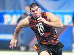 En la mira. El liniero ofensivo de Central Michigan, Eric Fisher, es pretendido por Kansas y Jacksonville. AP /