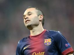 Andrés Iniesta dice que el Barcelona ha recibido un trato injusto por su derrota en Champions. AFP /