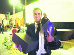 Premiado. Alberto García de Quevedo Andrade recibe el sexto premio Adolf Horn al empresario joven del año. EL INFORMADOR /