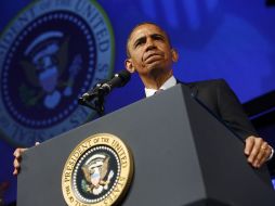 El presidente de Estados Unidos, Barack Obama, pide al Congreso aprobar su plan presupuestario. AP /