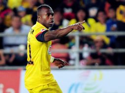 Jesús Benítez anotó tres goles en la victoria de las Águilas. MEXSPORT /