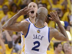 Stephen Curry y Jarrett Jack fueron los jugadores más destacados, juntos hicieron 52 puntos. EFE /