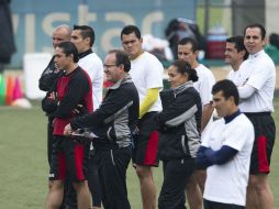 Durante su preparación, toman el taller de actualización para llegar de la mejor forma preparados a los juegos de la liguilla. MEXSPORT /