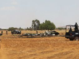 El procurador Arturo Nahle comunica que el accidente dejó a seis personas muertas. EFE /