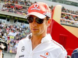 Jenson Button asegura que todo se resolverá entre 'Checo' y él. AFP /