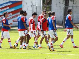 El Guadalajara siguió con sus entrenamientos hoy en Verde Valle.  /