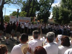 En Avenida de Los Maestros también se realiza la marcha del movimiento democrático independiente de trabajadores.  /
