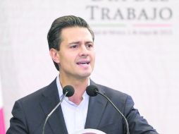 El Jefe del Ejecutivo refrenda el compromiso de hacer efectivo el derecho al trabajo digno y socialmente útil. NTX /