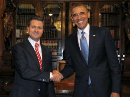 El Presidente Peña Nieto tiene un encuentro bilateral con su homólogo Barack Obama en el Palacio Nacional. TOMADA DE @PresidenciaMX  /