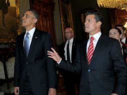 Obama y su comitiva será recibido Peña Nieto en la residencia oficial de Los Pinos. AFP /