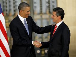 Enrique Peña Nieto y Barack Obama acordaron un fortalecimiento en la relación bilateral de ambas naciones. EFE /