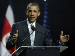 Barack Obama asegura que EU también está sufriendo los efectos del tráfico de droga. AP /