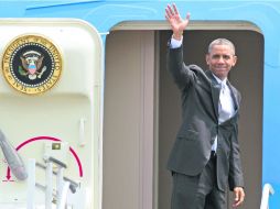 El presidente Barack Obama calificó como ''muy positiva'' la visita a México. El mandatario arribó ayer en Costa Rica. AP /