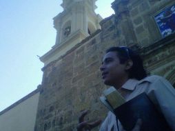 El historiador Eduardo Ruvalcaba explica la trascendencia del templo de nuestra señora del Rosario. ESPECIAL /