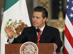 El Presidente mexicano señala que su gobierno instrumenta una nueva estrategia para asegurar un México de paz y tranquilidad. ARCHIVO /