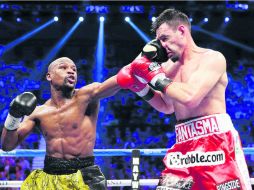 Poderoso. Mayweather se embolsó ayer 32 millones de dólares. AP /