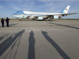 Llegada del air Force One, avión del presidente de Estados Unidos a la Base Andrews, en Maryland. AP /