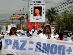 Los manifestantes son en su mayoría estudiantes de primaria y secundaria de barriadas pobres. AFP /