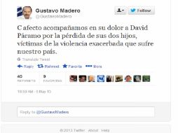 El senador panista Roberto Gil también expresó sus condolencias a los comunicadores. ESPECIAL /
