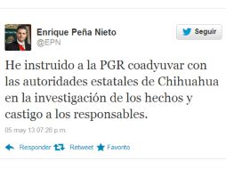 El Presidente de México informó la instrucción a través Twitter. TOMADA DE @EPN  /