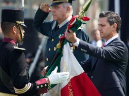 El presidente Peña Nieto encabezó la ceremonia conmemorativa del 151 aniversario de la Batalla de Puebla de 1862. NTX /