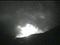 El Cenapred publica imágenes de la actividad del volcán. TOMADA DE SITIO OFICIAL  /
