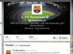 Así luce el nuevo 'timeline' de los culés. ESPECIAL /