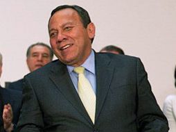 Jesús Zambrano se equivocó durante su discurso en la presentación de la reforma financiera en el Castillo de Chapultepec. EFE /