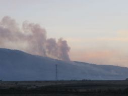 Este miércoles, surgió un nuevo incendio entre el poblado de San Juan Evangelista y San Lucas.  /