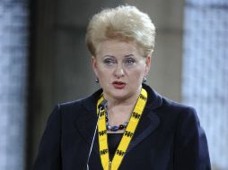 Dalia Grybauskaite (en la imagen), presidenta de Lituania, es un ejemplo de política al servicio del ciudadano. EFE /