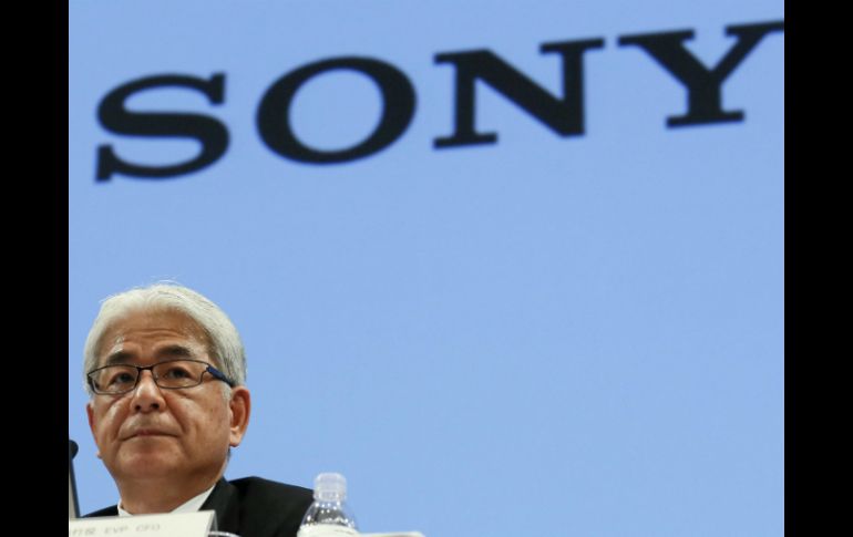 El vicepresidente ejecutivo y director financiero de Sony, Masaru Kato, presentó los resultados obtenidos por la compañía. EFE /