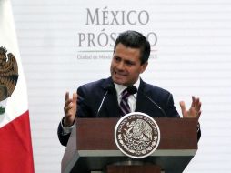 Peña Nieto señala que las políticas publicas deben dar calidad de vida a los mexicanos. SUN /