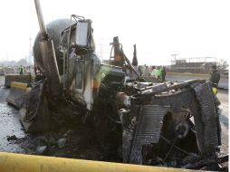 La explosión de la pipa en Ecatepec deja un saldo de 24 muertos hasta el momento. ARCHIVO /