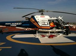 Durante el trayecto, el personal médico estabilizó a la paciente. ESPECIAL /