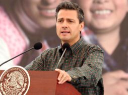 Enrique Peña Nieto manifiesta que su gobierno está haciendo el mayor esfuerzo para poner en orden el país. SUN /