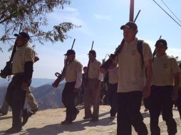 Elementos de la policía comunitaria de Malinaltepec, Guerrero, detuvieron a ocho agentes municipales. ARCHIVO /