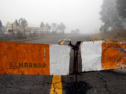 Cierre de la carretera en Paso de Cortés por alto riesgo volcánico a las faldas del Popocatépetl. SUN /