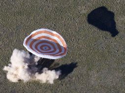 Concluyó una ''experiencia satisfactoria y asombrosa'' para los tres astronautas. EFE /