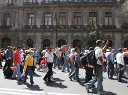 Se espera que acudan a la marcha maestros de Chiapas, Guerrero, Michoacán, Tlaxcala y Puebla. ARCHIVO /