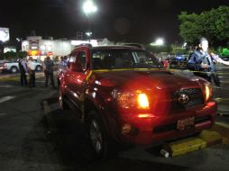 Imagen de la escena del ilícito. El delincuente huyó a pie del lugar, mas el operativo para su captura no funcionó. EL INFORMADOR /