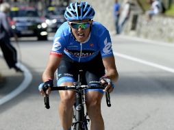 Ramunas Navardauskas llega a la meta muy por delante de sus rivales. AP /